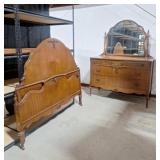 Vintage Dresser w/ Headboard / Footboard