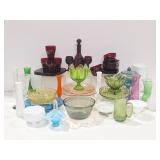 Cape Cod Red Glass, Carnival Glass, Vases