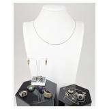 1.711 OZT Sterling Silver Jewelry: Rings & More