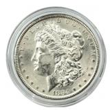 Uncirculated 1884 CC Morgan Silver Dollar w/ Wheel