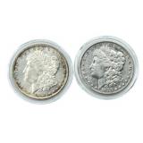 1883 & 1883 O Morgan Silver Dollars