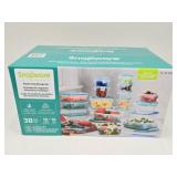 NEW 38pc Plastic Pyrex Snapware Set