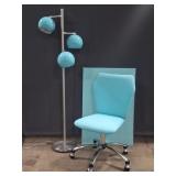 Pottery Barn Teen Desk Chair, Pin Board, Lamp