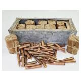 Hungarian 1951 7.62x54r Ammo, Opened Spam Can