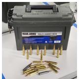 Plastic Ammo Can w/ .223 Rifle Cartridges