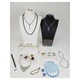 Vintage Jewelry: Rhinestone, Florenza, LFK