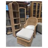 Pier One, Wicker Chair, Wicker Bookcase