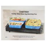 New Chefman Family-Sized Glass Top Warming Tray