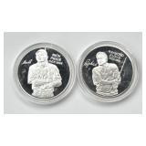 (2) 1oz Silver PGA Tour Commemorative Rounds