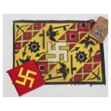 Native American Navajo Whirling Log Tobacco Rug