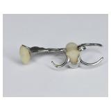 Vintage Silver Tone Dental Partial