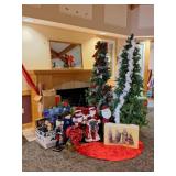 2 Artificial Christmas Trees, Christmas Decor