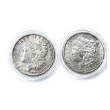 1886 & 1889 Morgan Silver Dollars