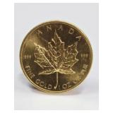 1979 Canadian 1OZ Fine Gold Maple Leaf Coin