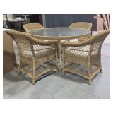 Resin Wicker Outside Dining Set