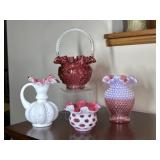 Fenton Baskets and Vases