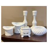 Fenton and Westmoreland Milk Glass