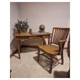 Desk, Chair, Wall Art