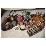 Copper Ware, Wood Box, Decor