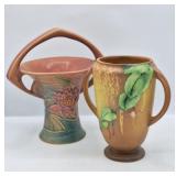 2 Roseville Pottery: Water Lily & Fuchsia