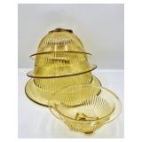 4 Hazel Atlas Nesting Glass Mixing Bowls