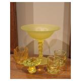 Uranium Glass: Tiffin, Viking Glass, Fenton