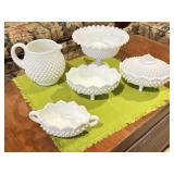 Fenton Hobnail Milk Glass