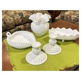 Fenton Hobnail Milk Glass