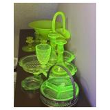 Imperial Glass, Tiffin, Vaseline/Uranium