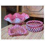 Fenton Hobnail Bowls