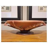 Roseville Pink Foxglove Pottery Pedestal Bowl