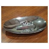 Sinclair Gas & Oil Chrome Trinket Dish/ Ashtray
