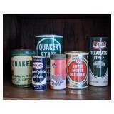 Oil Cans: Texaco, Quaker State, Imperial