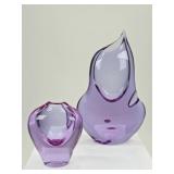 Handcrafted Ladislav Czech Bohemian Glass Vases