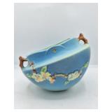 Roseville Blue Apple Blossom Hanging Planter