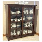 2 Glass Sliding Door Cabinet NOT CONTENTS