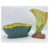 2 Roseville Pottery: Wincrfat & Mayfair