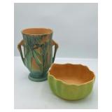 2 Roseville Pottery: Moss & Florane