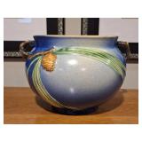Roseville Blue Pine Cone Pottery Jardiniere