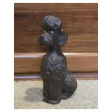 Cast Iron Poodle Coin Bank