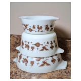 Pyrex Early American Bowl and Casserole Dishes