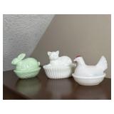 Three Animals On Nest