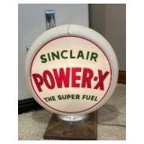 Sinclair Power-X The Super Fuel Gas Pump Globe