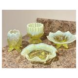 4 Pieces of Uranium Glass