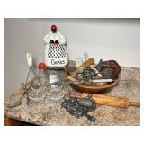 Cookie Jar, Primitive Kitchen Utensils
