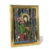 Ayes Gilbert Reverse Painted Glass Original Art
