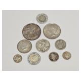US Silver Coins: Peace Dollar, Dimes & More