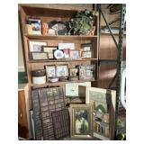 Wood Shelving, Decor, Crock, Printers Trays