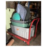 Wheeled Cart, Totes, Van Floor Mat