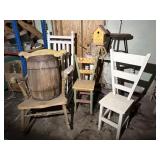 Rockers, Chairs, Table, Crock, Stool